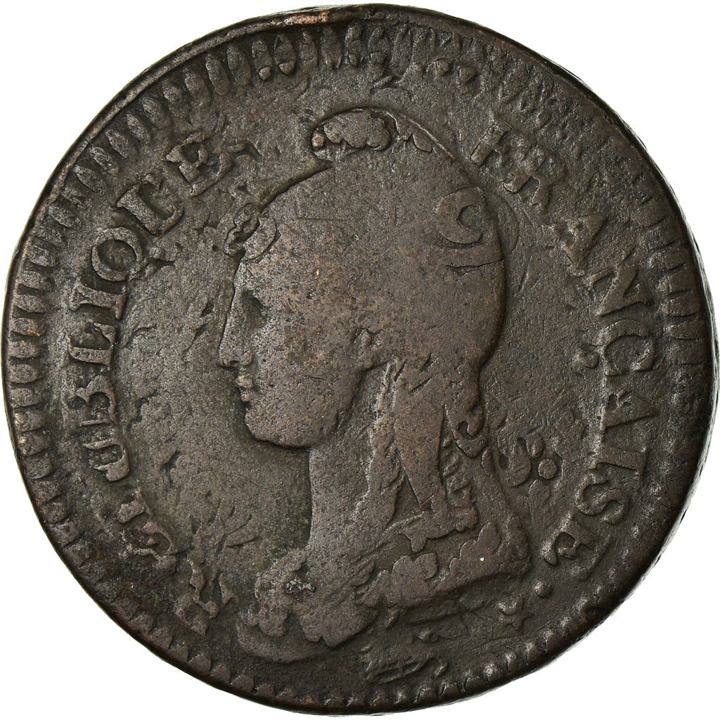 Monnaie, France, Dupré, Decime, AN 5, Paris, TB, Bronze, Gadoury:185, KM:645.1