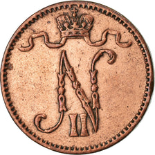 Coin, Finland, Nicholas II, Penni, 1914, AU(55-58), Copper, KM:13