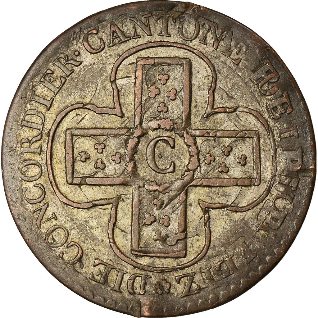 Coin, SWISS CANTONS, BERN, Batzen, 1826, AU(55-58), Billon, KM:194.1