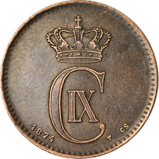 Coin, Denmark, Christian IX, 2 Öre, 1874, Copenhagen, EF(40-45), Bronze
