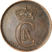 Coin, Denmark, Christian IX, 2 Öre, 1874, Copenhagen, EF(40-45), Bronze