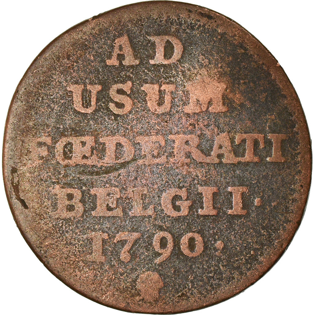 Coin, AUSTRIAN NETHERLANDS, Liard, Oord, 1790, Brussels, F(12-15), Copper, KM:44