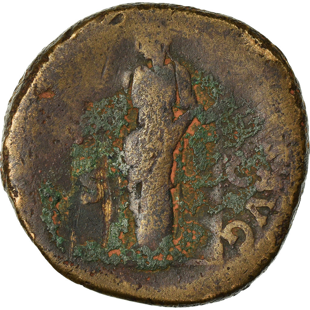 Munten, Hadrius, Sestertius, ZG+, Koper