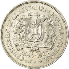 Monnaie, Dominican Republic, Peso, 1963, Dominican Republic Mint, SUP, Argent