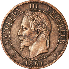 Coin, France, Napoleon III, Napoléon III, 10 Centimes, 1861, Strasbourg