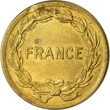 Coin, France, France Libre, 2 Francs, 1944, Philadelphia, AU(50-53), Brass