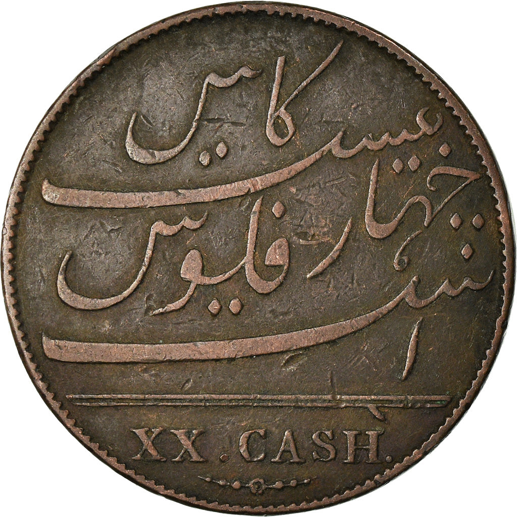 Monnaie, INDIA-BRITISH, MADRAS PRESIDENCY, 20 Cash, 1803, Soho Mint, Birmingham