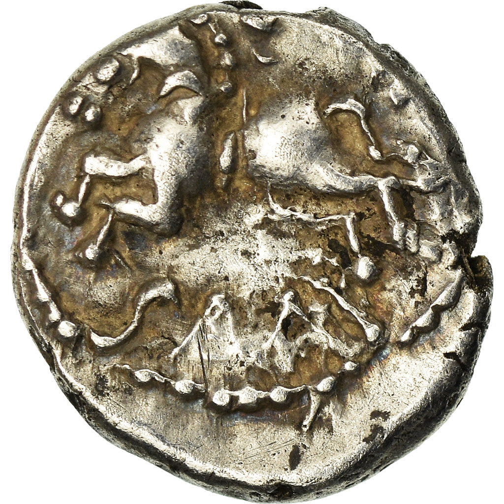 Munten, Sequanes, Quinarius, FR+, Zilver, Delestrée:3245