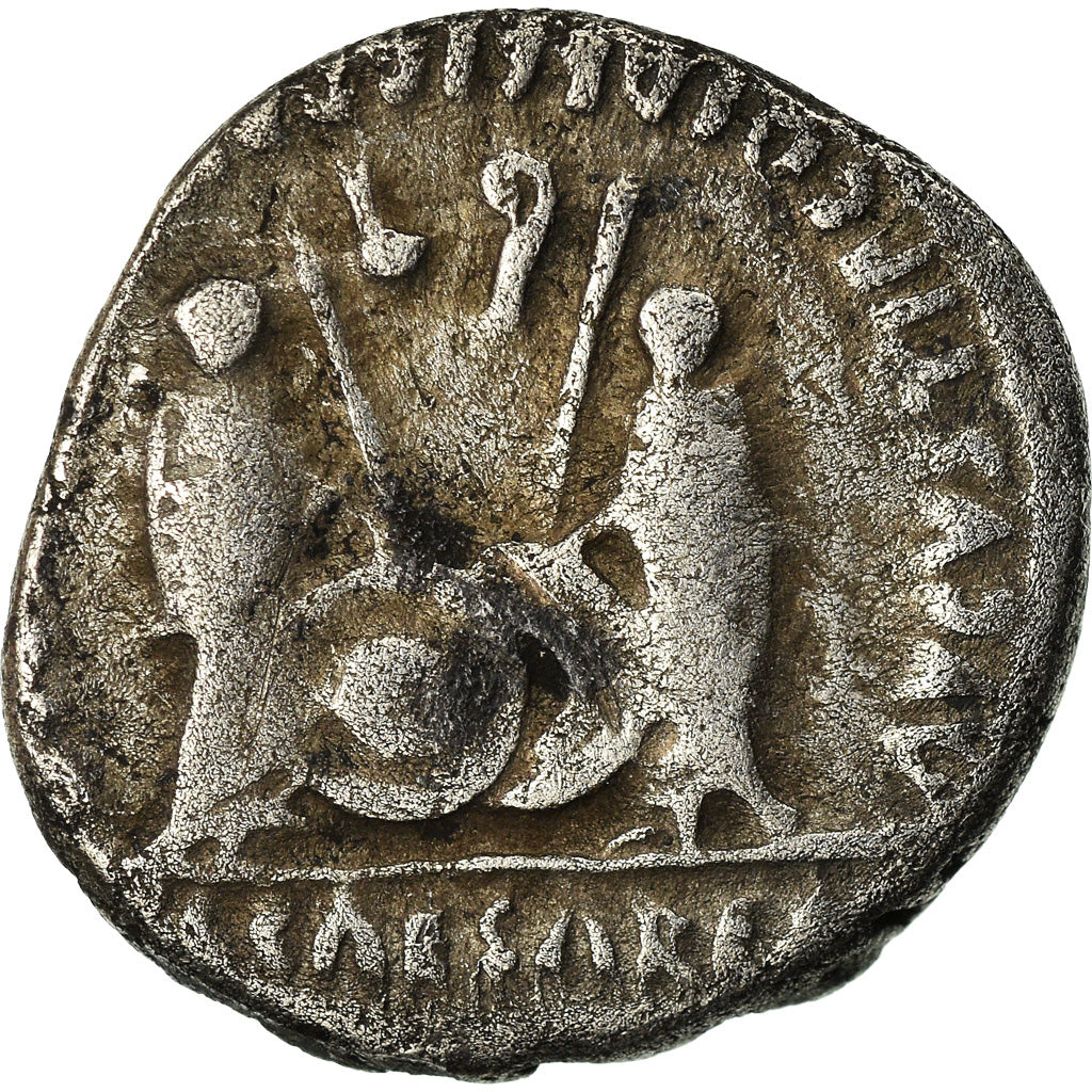 Coin, Augustus, Denarius, Lyon - Lugdunum, VF(20-25), Silver, RIC:207
