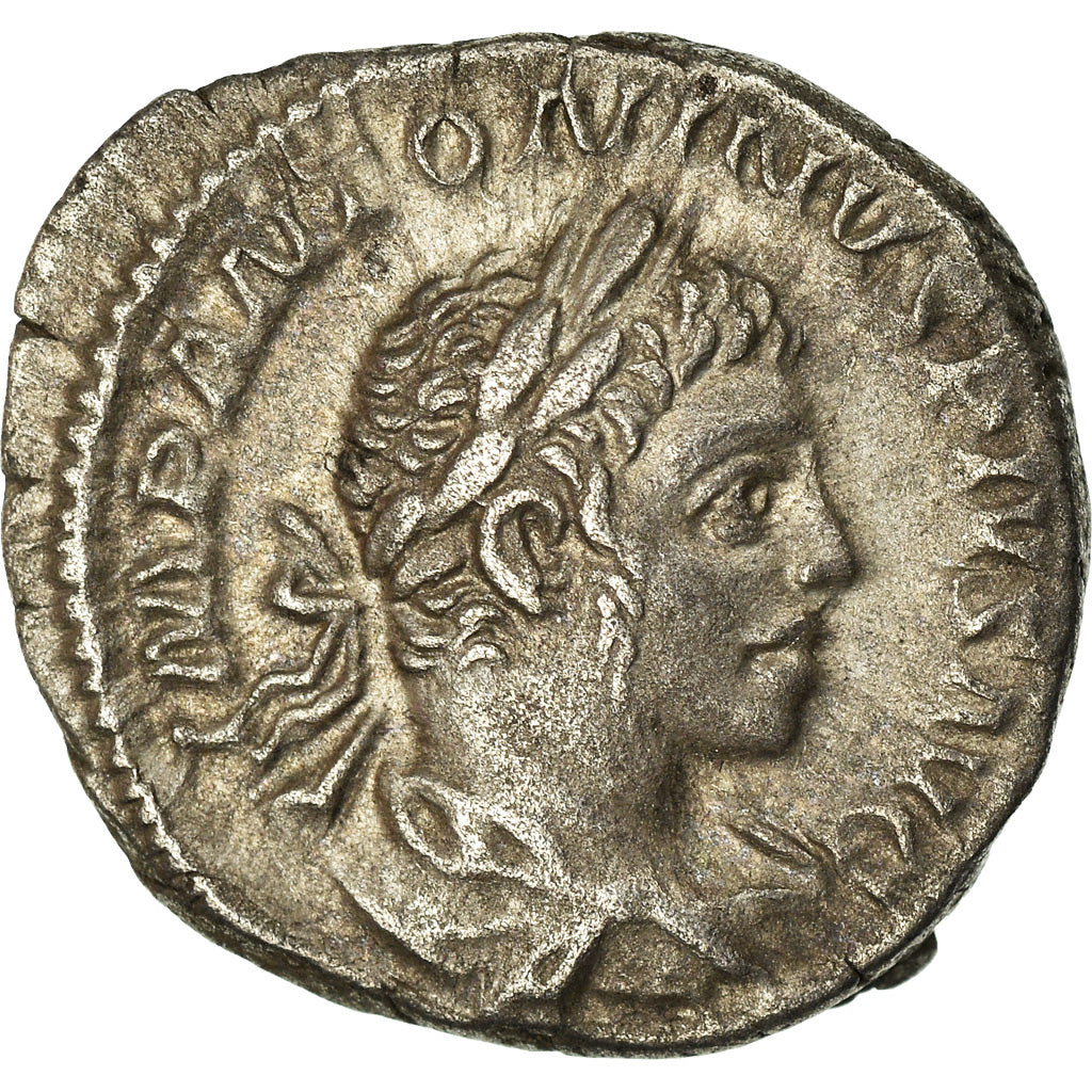 Coin, Elagabalus, Denarius, 221, Rome, AU(50-53), Silver, RIC:42