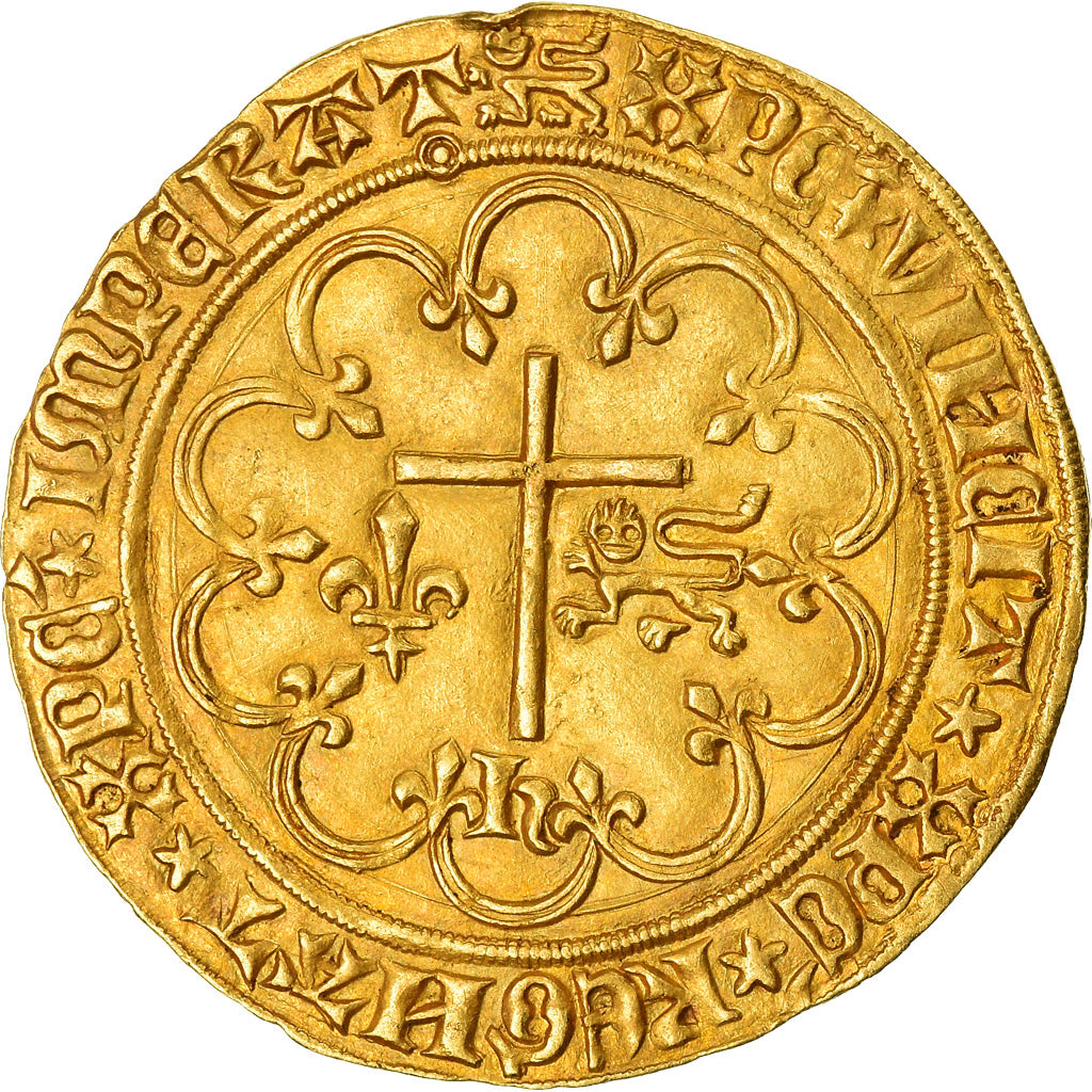 Münze, Frankreich, Henri VI de Lancastre, Salut d'or, Rouen, VZ, Gold