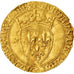 Moeda, França, Charles VI, Ecu d'or, Toulouse, Rara, EF(40-45), Dourado