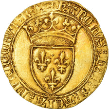 Münze, Frankreich, Charles VI, Écu d'or, Ecu d'or, S+, Gold, Duplessy:369A
