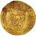 Moneda, Francia, Charles VI, Écu d'or, Ecu d'or, MBC, Oro, Duplessy:369A