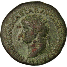 Coin, Nero, As, 66, Lyon - Lugdunum, EF(40-45), Copper, Cohen:344