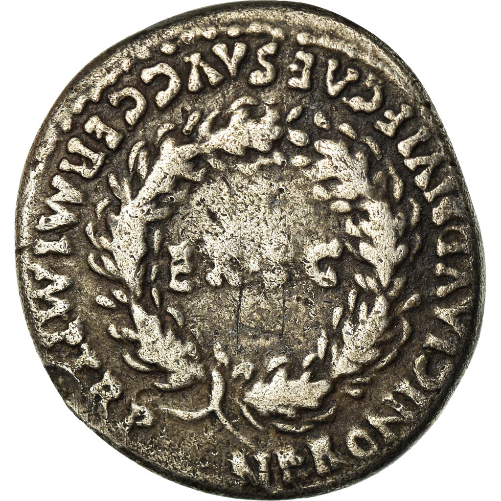 Coin, Nero and Agrippina, Denarius, Lyon - Lugdunum, Fourrée, VF(30-35)