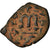Moneda, Constans II, Follis, 641-668 AD, Constantinople, BC+, Cobre, Sear:1001
