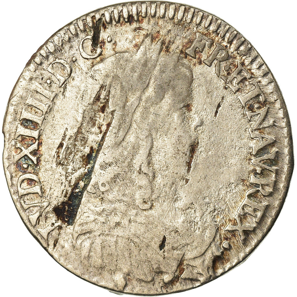 Moneta, Francja, Louis XIV, 1/12 Écu à la mèche longue, 1/12 ECU, 10 Sols