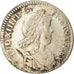 Münze, Frankreich, Louis XIV, 1/12 Écu à la mèche longue, 1/12 ECU, 10 Sols