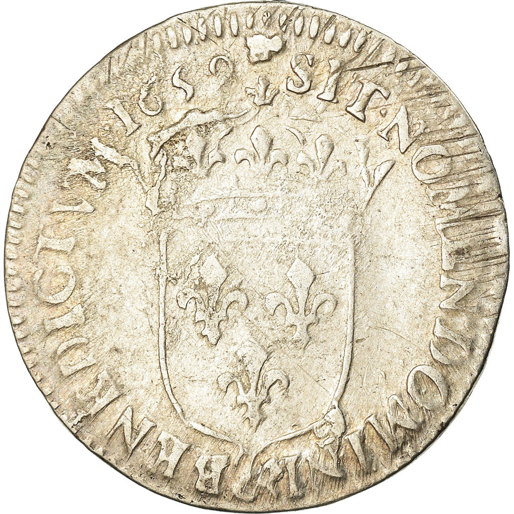 Moneta, Francja, Louis XIV, 1/12 Écu à la mèche longue, 1/12 ECU, 10 Sols