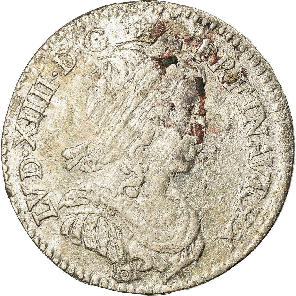 Moneta, Francja, Louis XIV, 1/12 Écu à la mèche longue, 1/12 ECU, 10 Sols