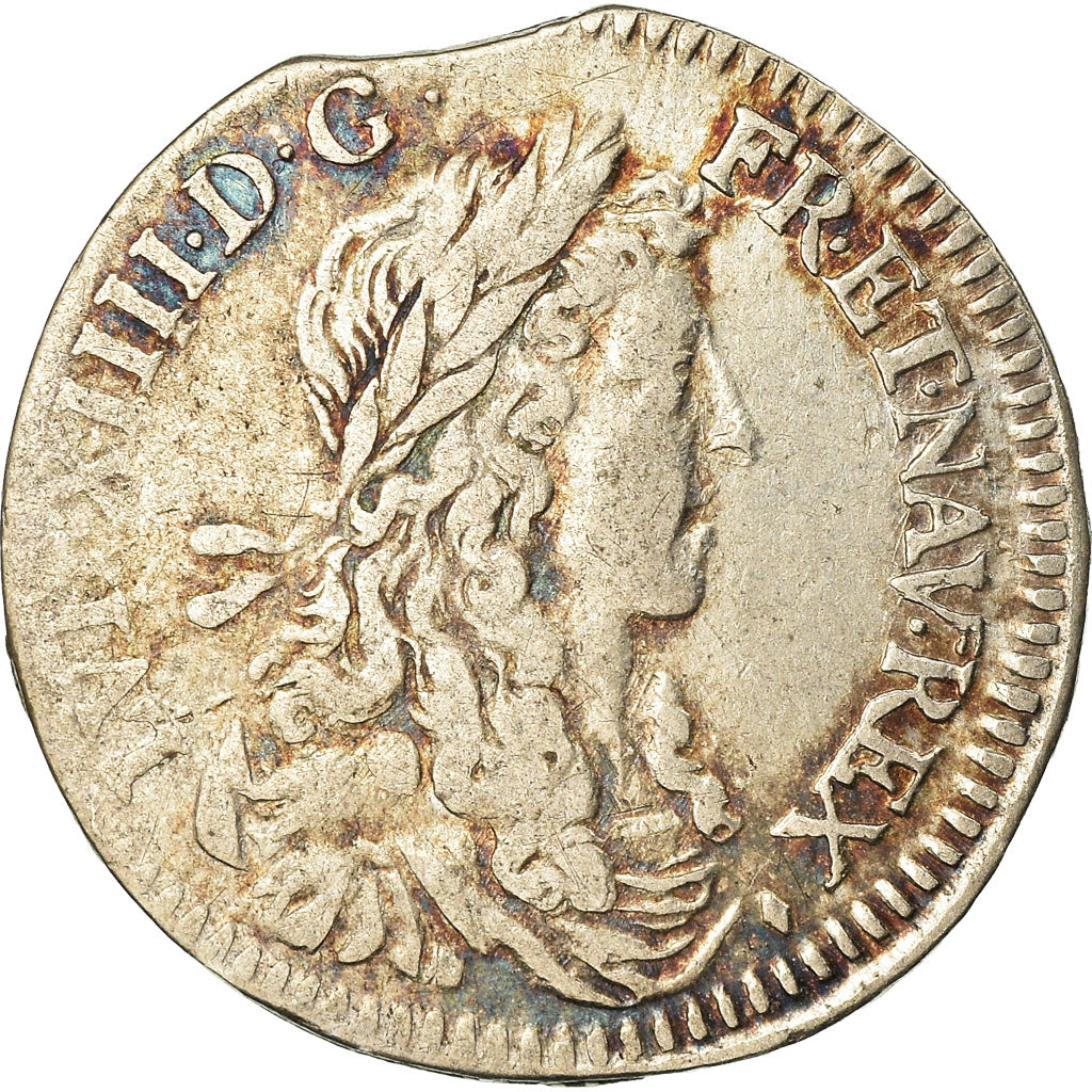 Moneta, Francja, Louis XIV, 1/12 Écu au buste juvénile, 1/12 ECU, 10 Sols
