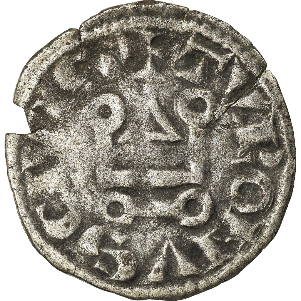 Moeda, França, Louis VIII, Denier Tournois, VF(20-25), Lingote, Duplessy:188