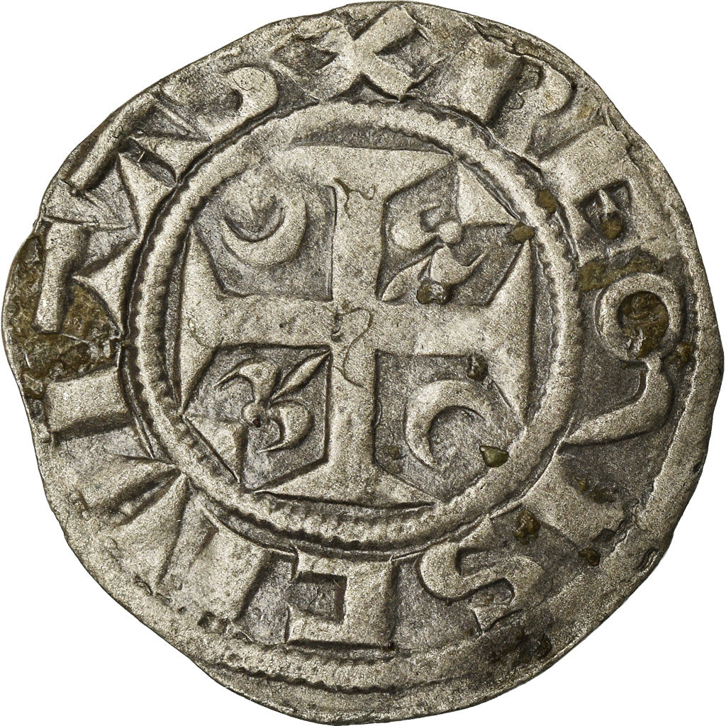 Coin, France, Henri II, Denarius, Reims, EF(40-45), Silver