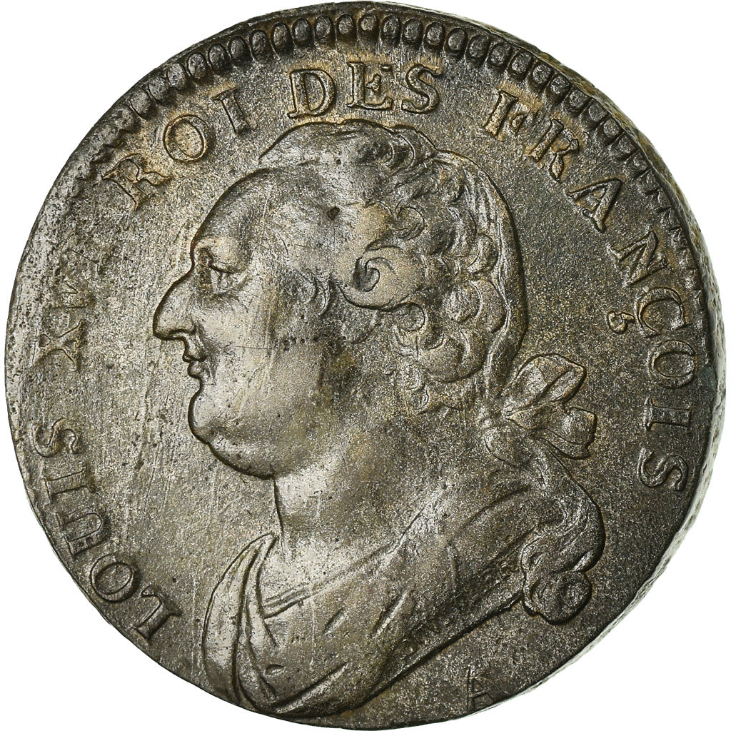 Münze, Frankreich, 12 Deniers, 1792 (An 3), Paris, SS+, Métal de cloche
