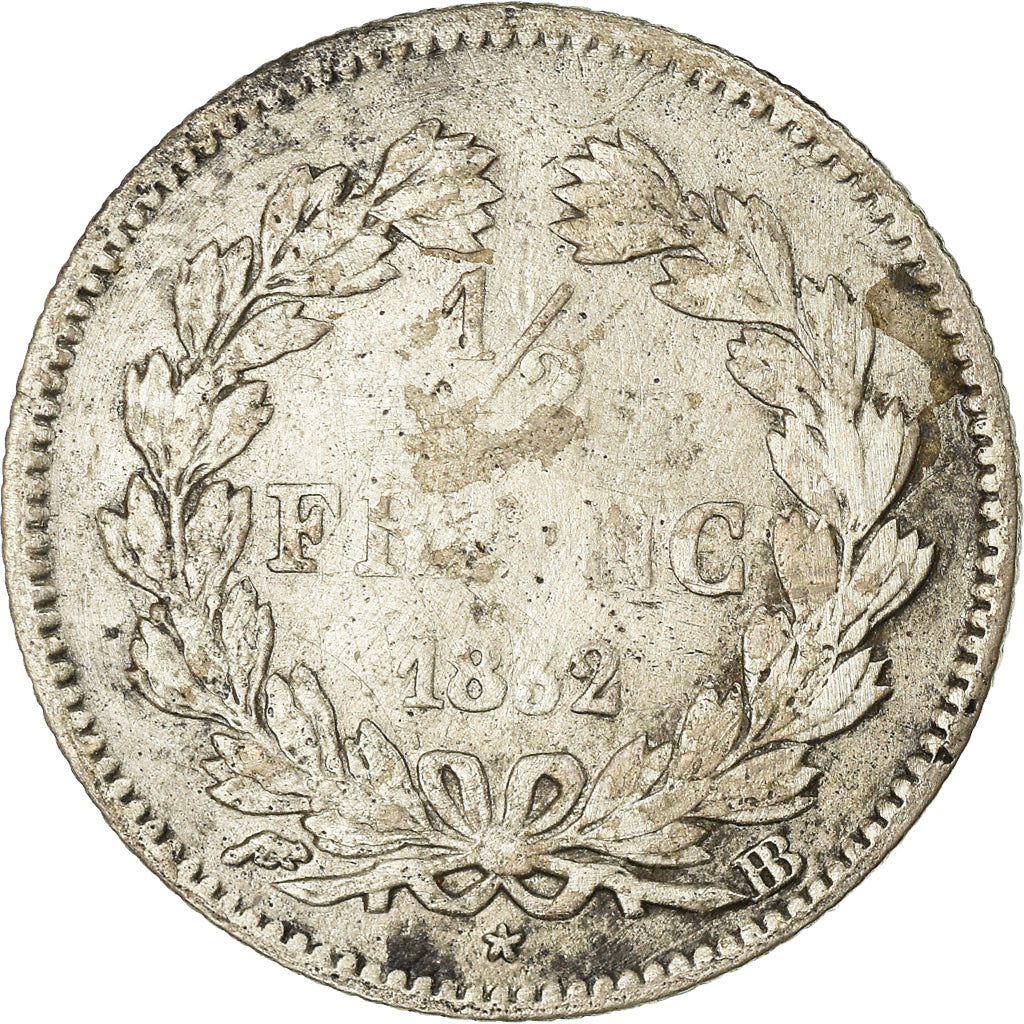 Moneta, Francia, Louis-Philippe, 1/4 Franc, 1832, Strasbourg, B+, Argento
