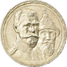 Coin, Russia, Nicholas II, Rouble, 1913, St. Petersburg, AU(50-53), Silver
