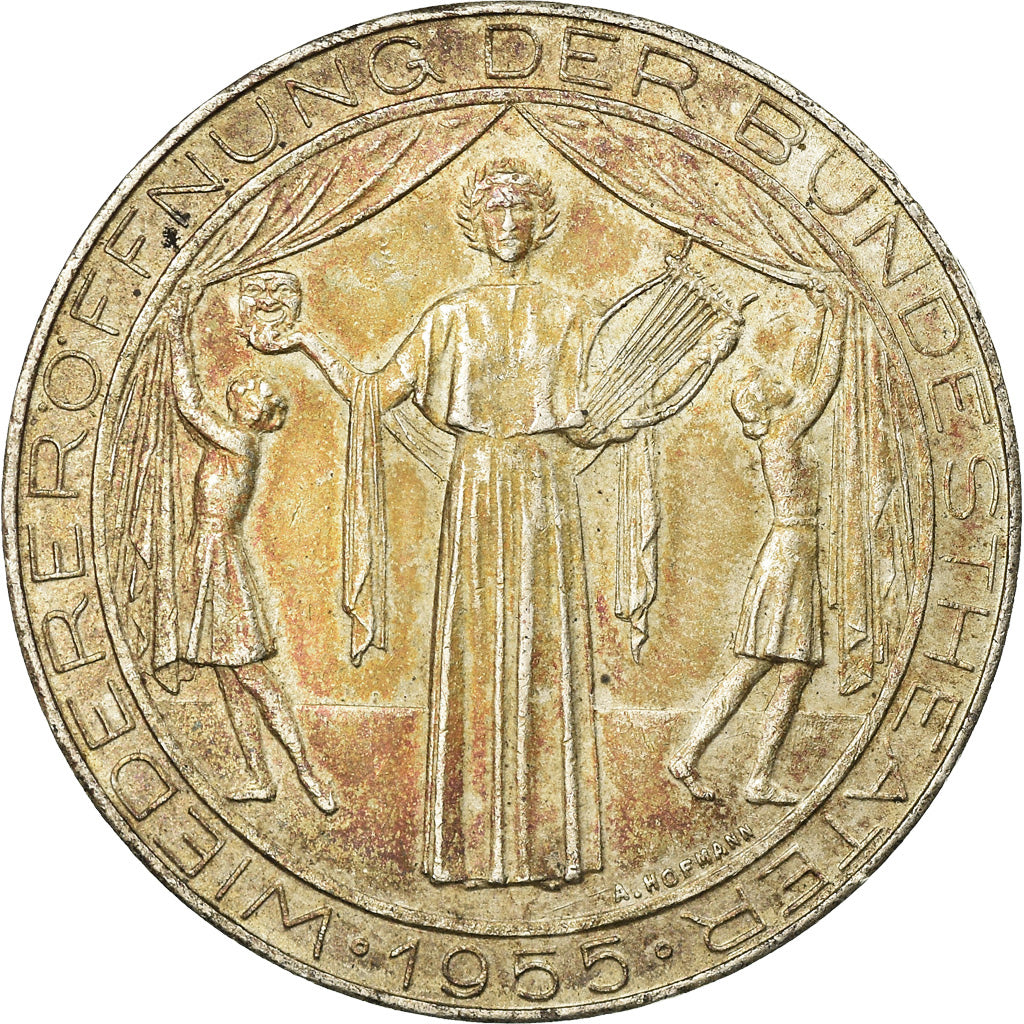 Coin, Austria, 25 Schilling, 1955, AU(55-58), Silver, KM:2880