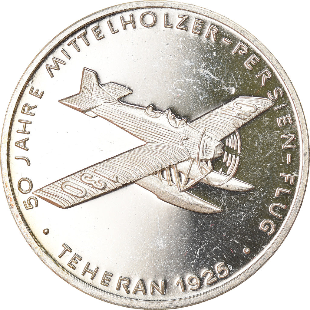 Suisse, Médaille, 50 Jahre Aerophilatelie Sav, Aviation, 1975, SUP, Argent