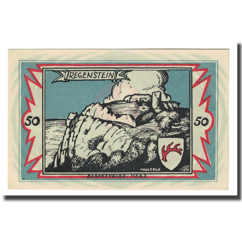 Geldschein, Deutschland, Braunschweig, 50 Pfennig, paysage, 1923, 1923-05-01
