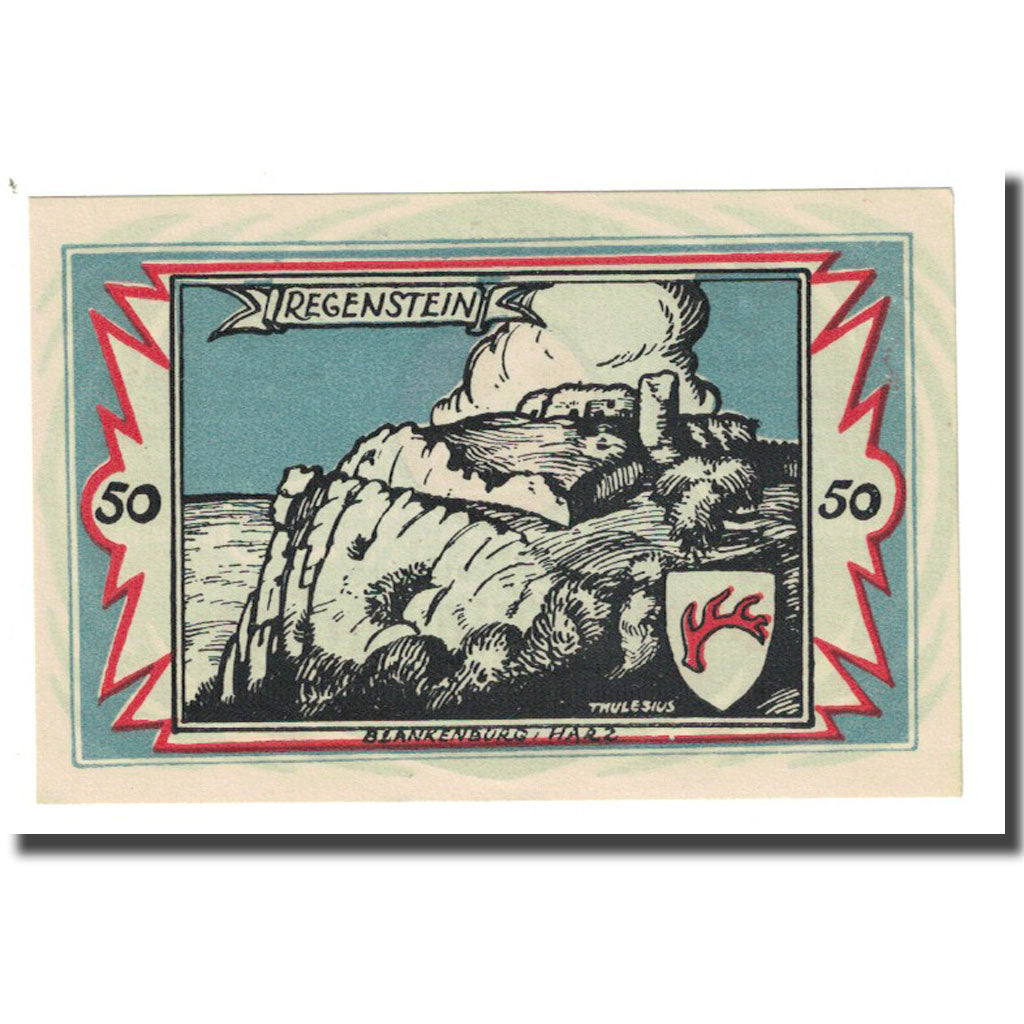 Geldschein, Deutschland, Braunschweig, 50 Pfennig, paysage 2, 1923, 1923-05-01