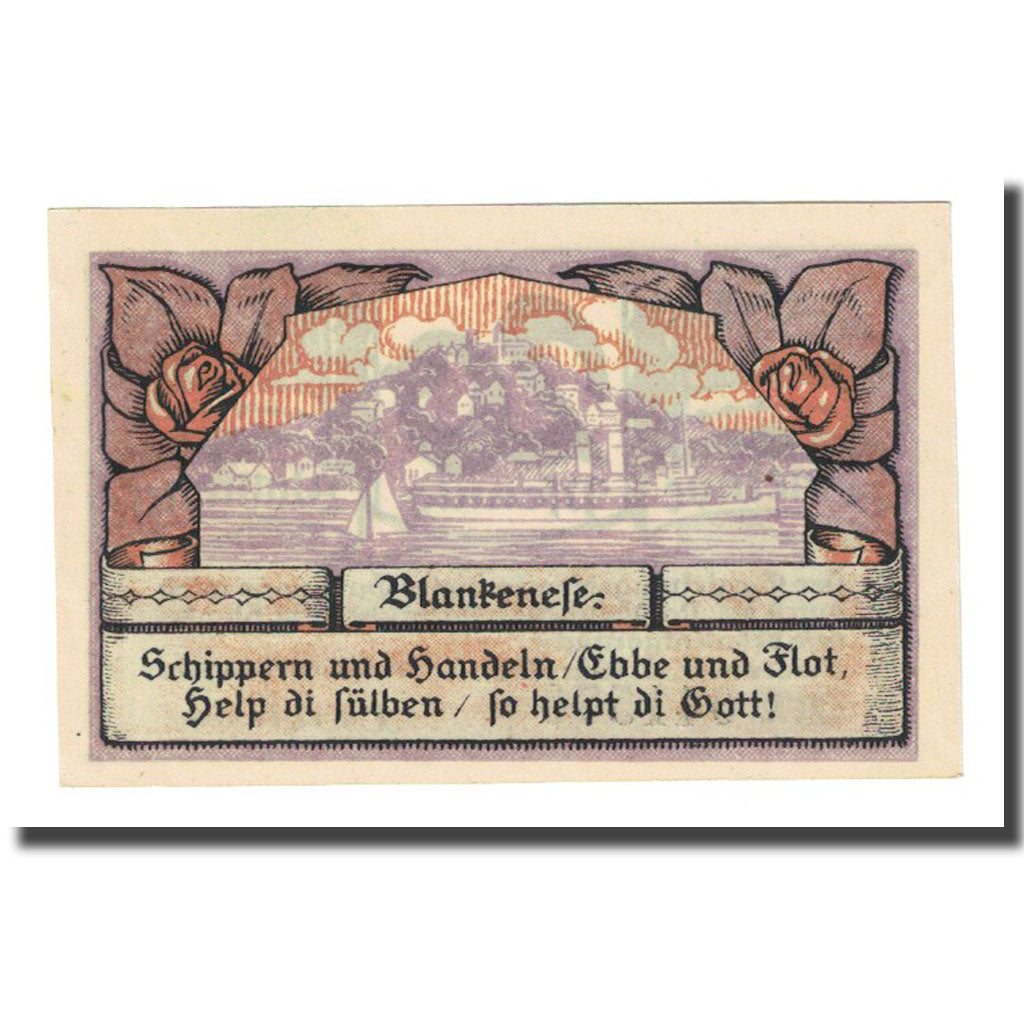 Biljet, Duitsland, Blankenese Gemeindesparkasse, 20 Pfennig, paysage, 1921