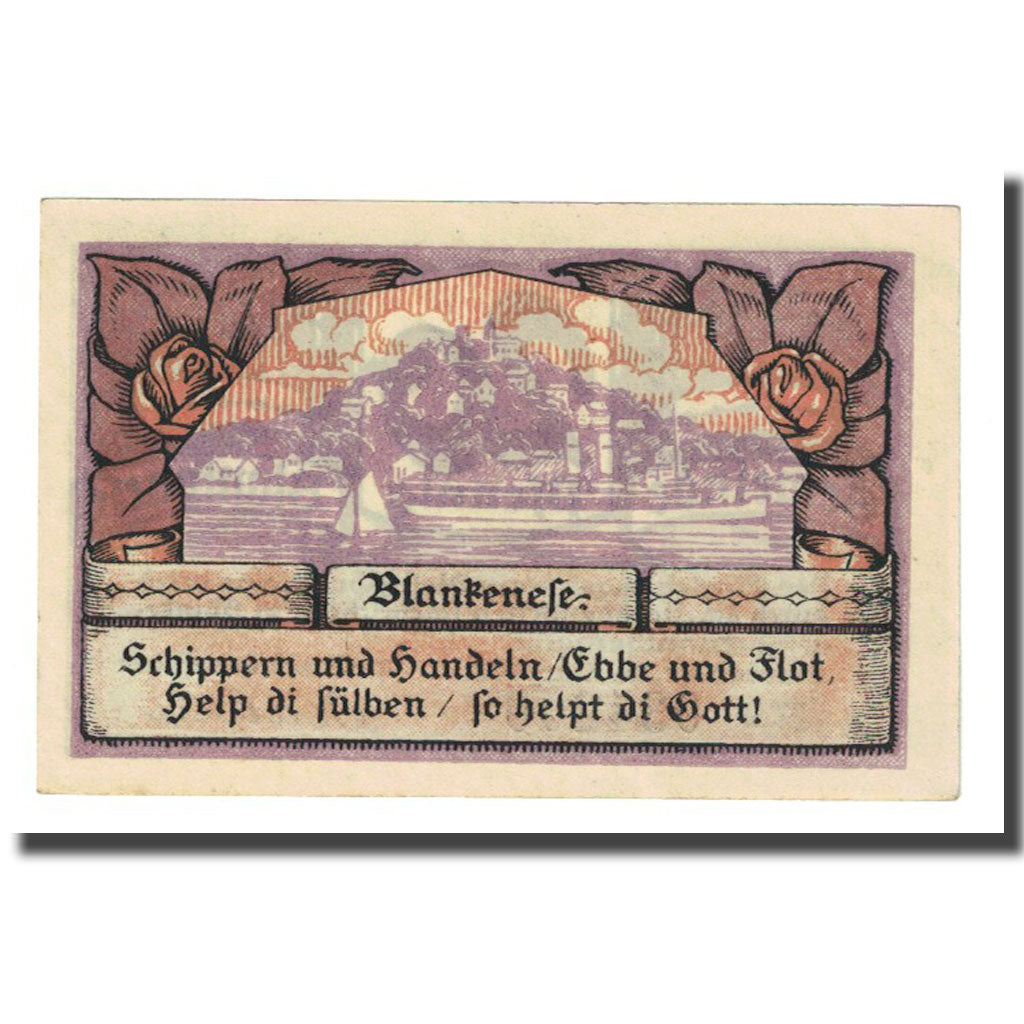 Banconote, Germania, Blankenese Gemeindesparkasse, 20 Pfennig, paysage 1, 1921