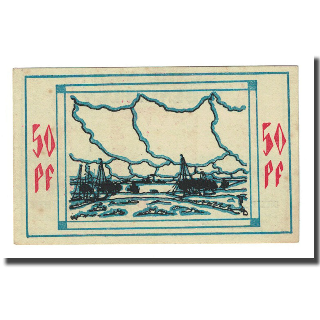 Geldschein, Deutschland, Bullenkuhlen, 50 Pfennig, paysage, 1921, 1921-12-31