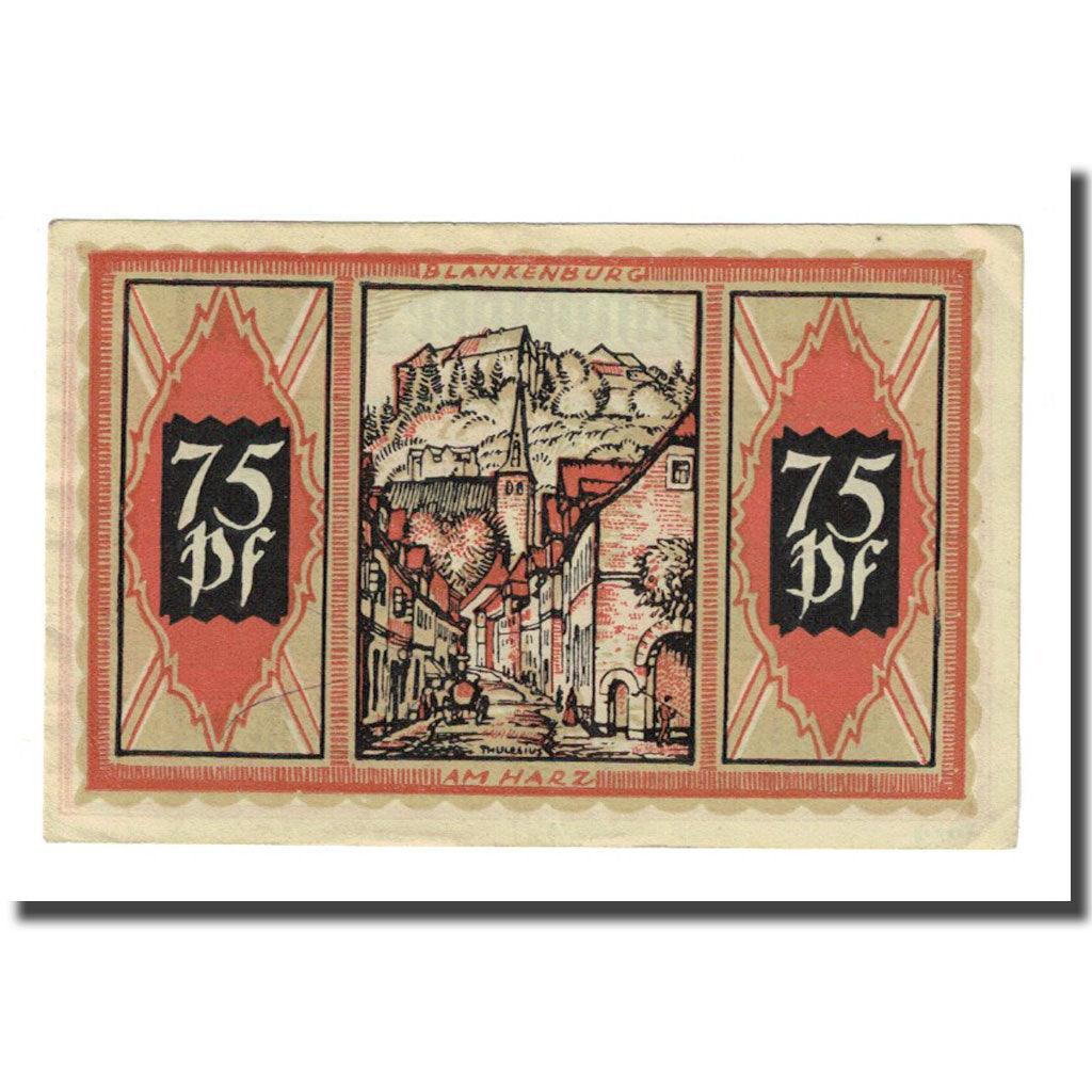 Banconote, Germania, Braunschweig, 75 Pfennig, rue, 1921, 1921-05-01, SPL