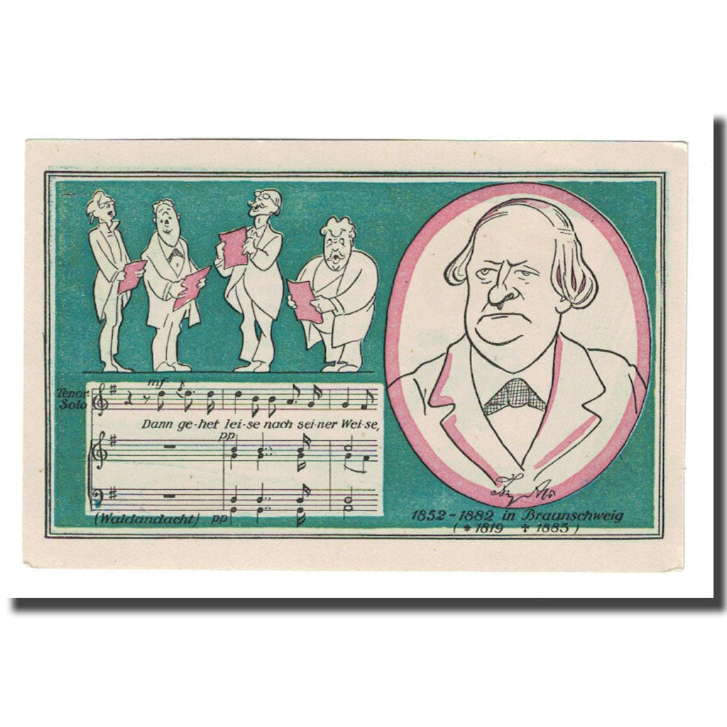 Banknote, Germany, Braunschweig, 50 Pfennig, personnage, 1921, UNC(63)