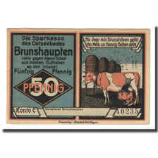 Banknote, Germany, Brunshaupten, 50 Pfennig, paysage, 1922, UNC(63), Mehl:195.2
