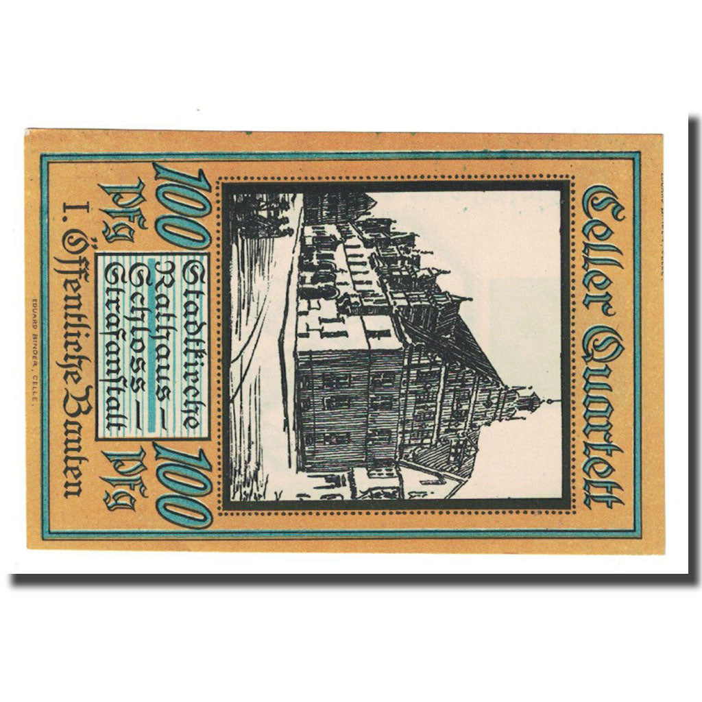 Geldschein, Deutschland, Celle, 100 Pfennig, Blason, 1922, UNZ-, Mehl:226.1