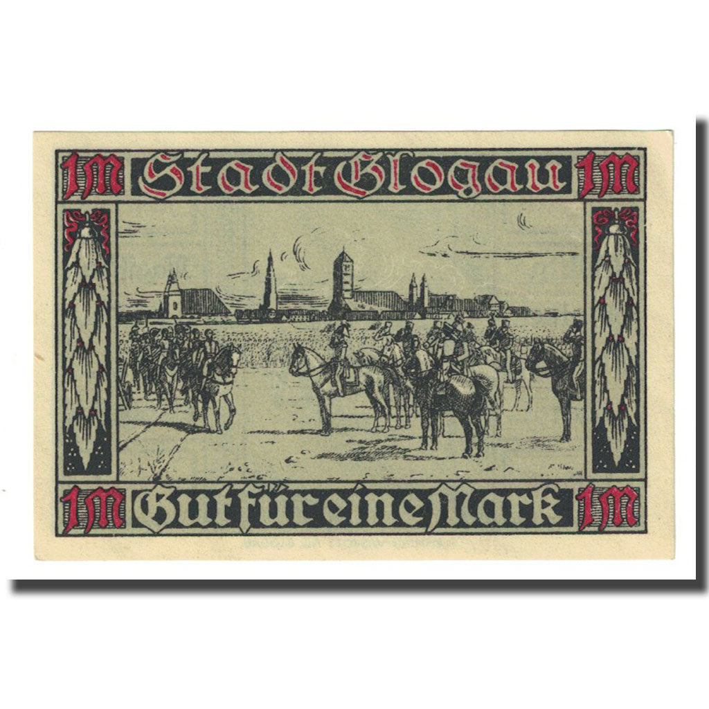 Banconote, Germania, Glogau Stadt, 1 Mark, personnage, 1920, 1920-12-01, SPL-