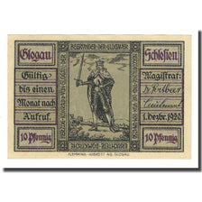 Banconote, Germania, Glogau Stadt, 10 Pfennig, personnage, 1920, 1920-12-01