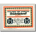 Biljet, Duitsland, Budelsdorf Gemeinde, 75 Pfennig, Maison, 1921, SPL