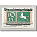 Banknote, Germany, Braunschweig, 10 Pfennig, personnage, 1921, 1921-05-01