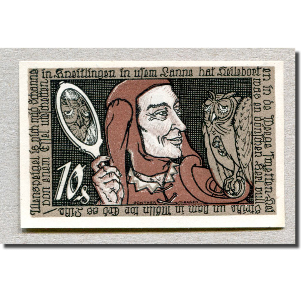Banknote, Germany, Braunschweig, 10 Pfennig, personnage, 1921, 1921-05-01
