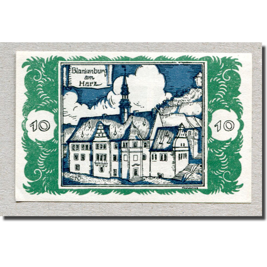 Biljet, Duitsland, Braunschweig, 10 Pfennig, Batiment, 1921, 1921-05-01, SPL