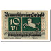 Biljet, Duitsland, Braunschweig, 10 Pfennig, batiment 2, 1921, 1921-05-01, SPL