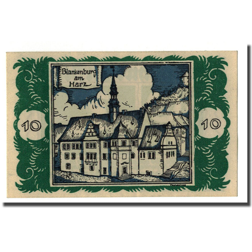 Biljet, Duitsland, Braunschweig, 10 Pfennig, batiment 2, 1921, 1921-05-01, SPL